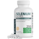 Bronson Selenium 200 mcg - Gær Free Chelated Aminosyrekompleks - Essential Trace Mineral med Superior Absorption, 250 Vegetariske kapsler