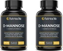 Urinvejsinfektion behandlinger D Mannose 1000mg kapsler - D- Mannose & Cranberry piller med Hibiscus ekstrakt - Styrke Urinvejssygdomme