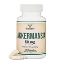 Akkermansia Probiotisk og Postbiotisk (Øger GLP-1 Produktion) 120 Kapsler, 50mg per Servering (Tredjeparts testet til 5 Millioner TFE per Servering, 50 Millioner CFU pr. Gram) af Double Wood