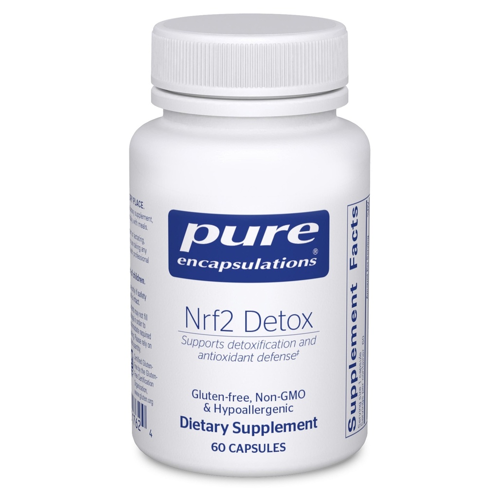 Ren indkapsling Nrf2 Afgiftning af 124; Nrf2 og afgiftning Support af 124; 60 Kapsler