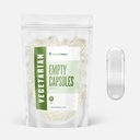 Clear Size 1 Empty Capsules - 100 Count Clear Empty Vegan Capsules - Vegetarian Empty Pill Capsules- DIY Vegetable Capsule Filling- Veggie Pill Capsules Empty Caps Pills