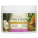 Women's PureBalance Lion's Mane Mushroom Supplement Capsules with Reishi, Cordyceps, Turkey Tail – Brain Nootropic for Memory, Focus, Natural Energy, & Immune Support, Non-GMO (120 Capsules)