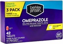 berkley jensen Omeprazol 20 mg Delayed Release Tablets - Heartburn Medicin - Acid Reducer Pills - Treates Hyppig Heartburn - 3 x 14 - Day Courses, 42 Greve Total (Pack of 1)