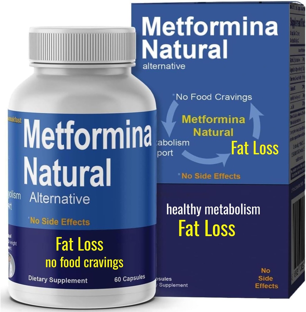 METFORMINA Natural - Vægttab Støtte - Metabolisme Support - Dr. Salomon (60 kapsler)