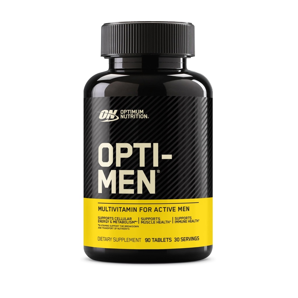 Optimal ernæring Opti- Mænd, C-vitamin, zink og D-vitamin, E, B12 for immunsupportmænd Daily Multivitamin Supplement, 90 Greve (Packaging May Vary)