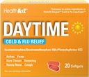 HealthA2Z ® Daytime against 124; Cold & Flu Medicine against Multisymptom Daytime (20 Softgels) (Daytime Cold & Flu Medicine (20 Count Pack of 1))