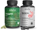 Bariatric Multivitamin med Iron Bundles Veggies 9000 Superfood kapsler, 2 Måneders levering af Bariatric Multivitamin med Extra Veggies Superfood kapsler
