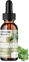 Wild Oregano Oil 1oz Flaske - California Natural - Immunsystemet & fordøjelsesstøtte - Fremme Gut sundhed & sund fordøjelse - 100% Vegetar - 70% Carvacrol - Urtetilskud - 1oz
