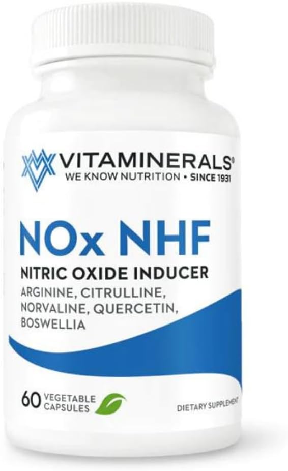 Vitamin 122 NOx NHF L- arginin, L- citrlin, L norvaline Plus B6, Quercetin, White Willow, Boswellia & Enzymes