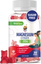 Magnesium Gummier for børn og voksne - 200mg - Rolig Magnesiumtykkere - Magnesium Citrate Chewable Supplement for Mood & Muscle Support