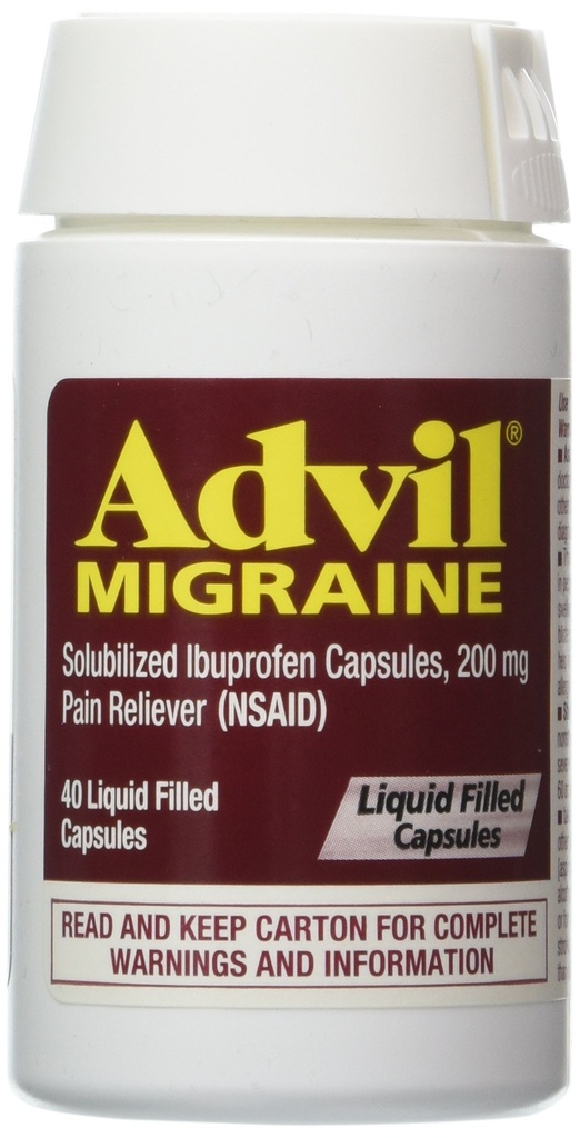 ADVIL MIGRAINE LIQUI- GELS (40 Kapsler)