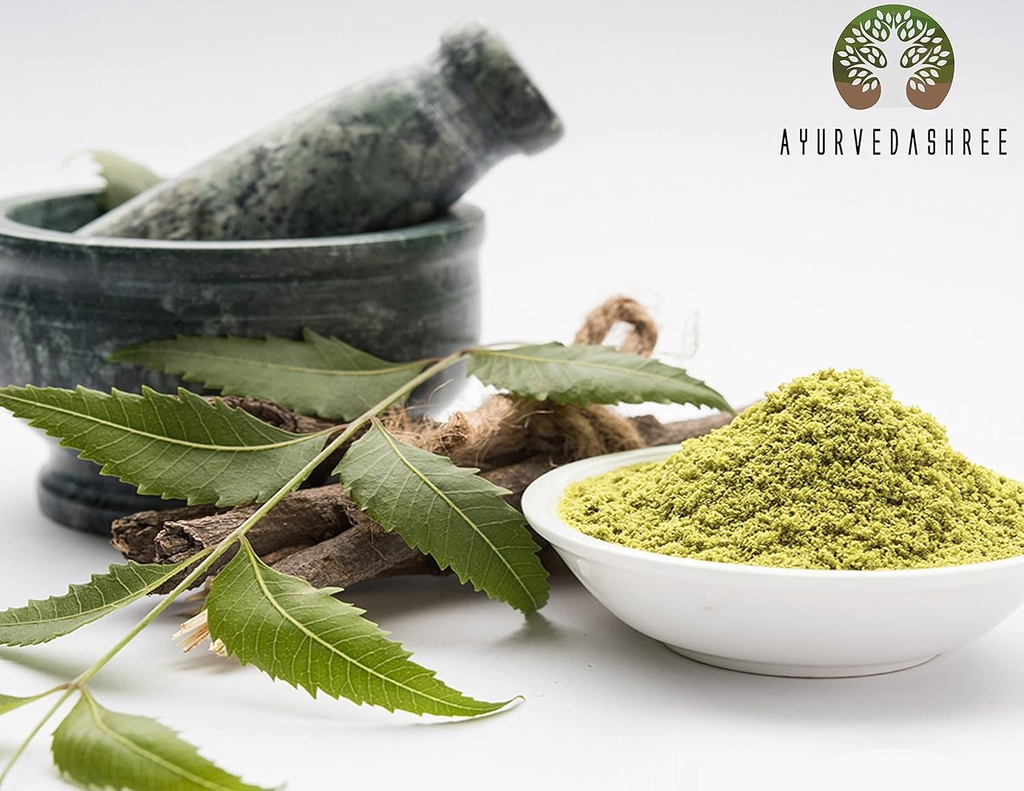 Neem Leaf Pulver 100 Gm • 124; Azadirachta Indica • 124; Wild Crafted Neem Leaf Pulver • 124; Meget Bitter Neem Supplement for Hår og Detox • 124; Ikke GMO, Gluten Free, Vegan