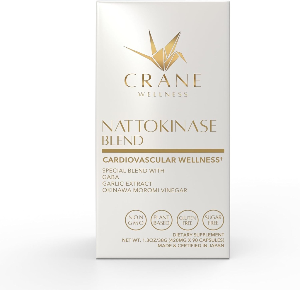 NATTOKINASE Blend 6.000 FU Note 124; Non- GMO, Vegan, Gluten Free