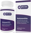 Naturlige Astaxanthin Eye Vitamin 10mg - Kosttilskud til støtte øje sundhed - Op til 90 gange stærkere end Synthetic - Formuleret af læger - 3. part Certificeret - 60 Softgels