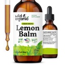 Wild & Organic Lemon Balm Drops - Afslappende Lemon Balm Leaf Extract Supplement - Calming Melissa Officinalis Tincture - Vegan, Sukker & Alkohol- Free - 2 fl oz