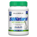 ALLMAX Nutrition ISONATUR Whey Protein Isolate, Unflavored - 2 LB - 27 Bedste Protein Per Scoop - Zero Fat & Sugar - 99% Lactose Free - med Prebiotics - Ingen kunstige Flavors - 31 Serveringer