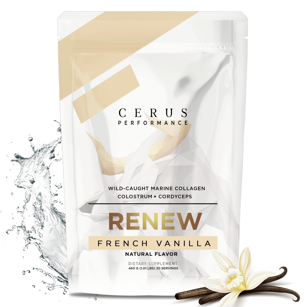 Cerus Performance Renew Premium Athletic Blend - Forbedre ydeevne, Boost Inddrivelse, Støtte fælles sundhed & Stamina - Ideel til atleter & styrke trænere, 30 Servere