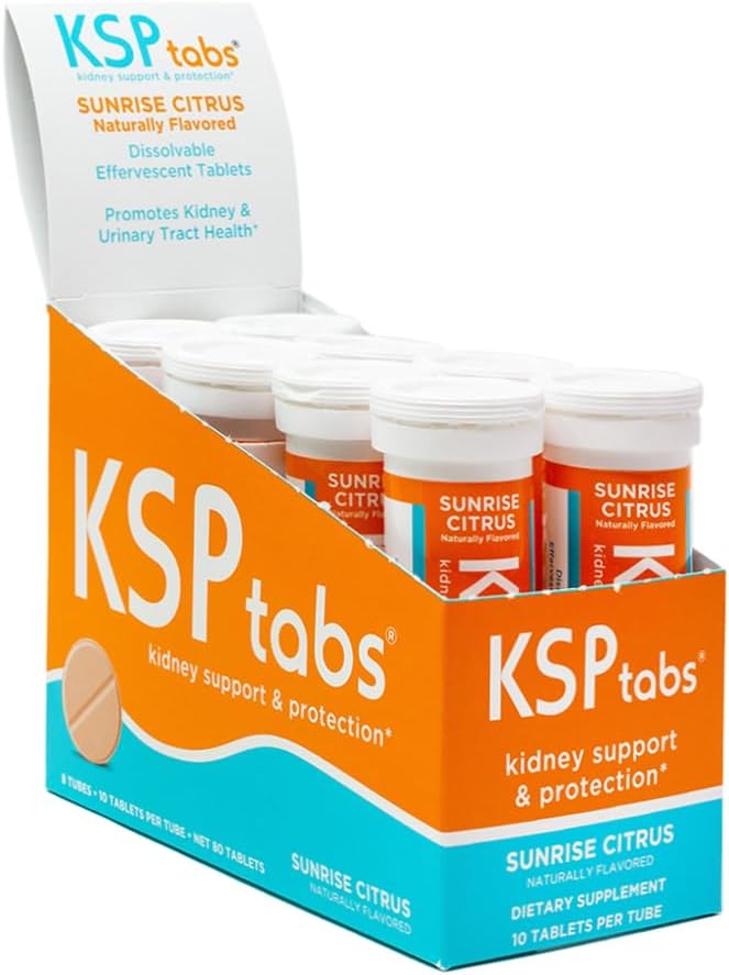 Solopgang Citrus All Natural Hydration & Nyre Health Supplement til Combat Calcium Oxalate Crystal Formation, 80 tabletter