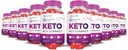 (10 Pack) Rippede resultater Keto ACV Gummies Advanced Formel 1000MG Rippede resultater Keto Gummies Apple Cider Vinticaria Formuleret med Pomegranate Beet Juice Powder B12 Vegan Non GMO 600 Gummys
