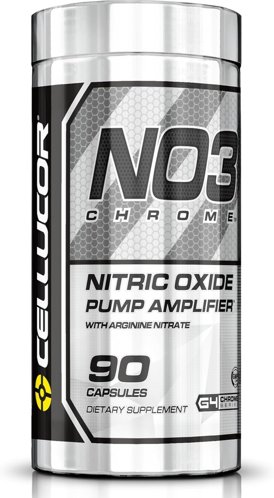 Cellucor NO3 Chrome Nitrooxid Kosttilskud med arginin Nitrat til muskelpumpe og blodgennemstrømning, 90 kapsler, G4