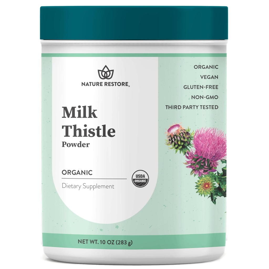Nature Gendanne USDA Certified Organic Milk Thistle Seed Powder, 10 Ounces, Pakket i Californien