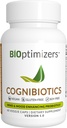 BIOptimizer Cognibiotika Probiotisk Brain Supplement - Hjælper Support Mood, Bedre fokus, Hukommelse, Mental Klarhed - 60 Kapsler