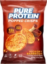 Pure Protein Popped Crisps, Hickory Barbecue, High Protein Snack, 12G Protein, 1.27oz., 12 Greve