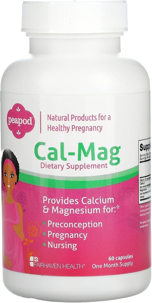 Fairhaven Health, Peapod, Cal- Mag, 60 kapsler