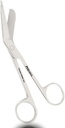 ProMaxCare 5.5 Inch Trauma sakse til sygeplejersker - Lister Bandage Saks Veterinær - Medicinske sakse til sygeplejersker, Kirurgisk & EMS brug (sølv)
