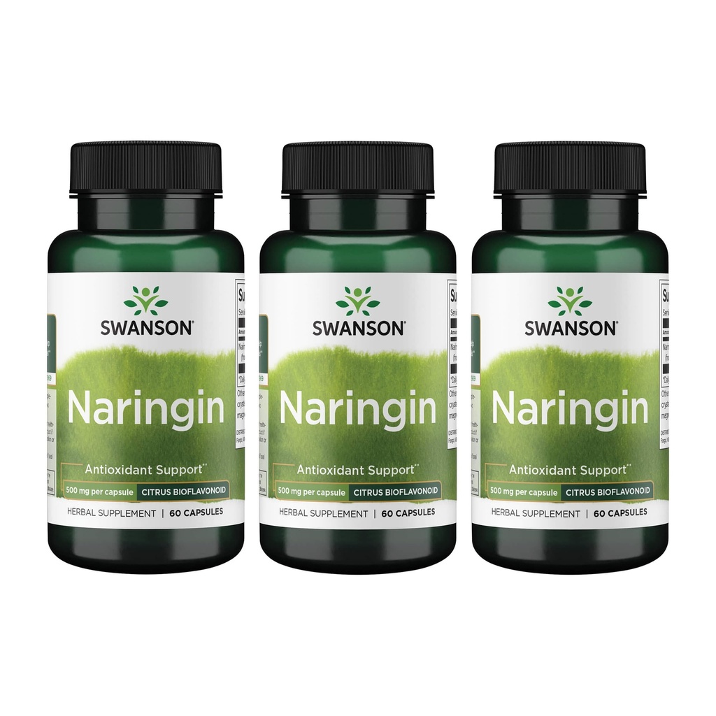 Swanson Naringin 500 milligram 60 kapsler (3 stk.)