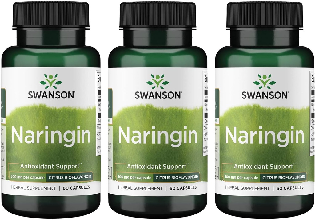 Swanson Naringin 500 milligram 60 kapsler (3 stk.)