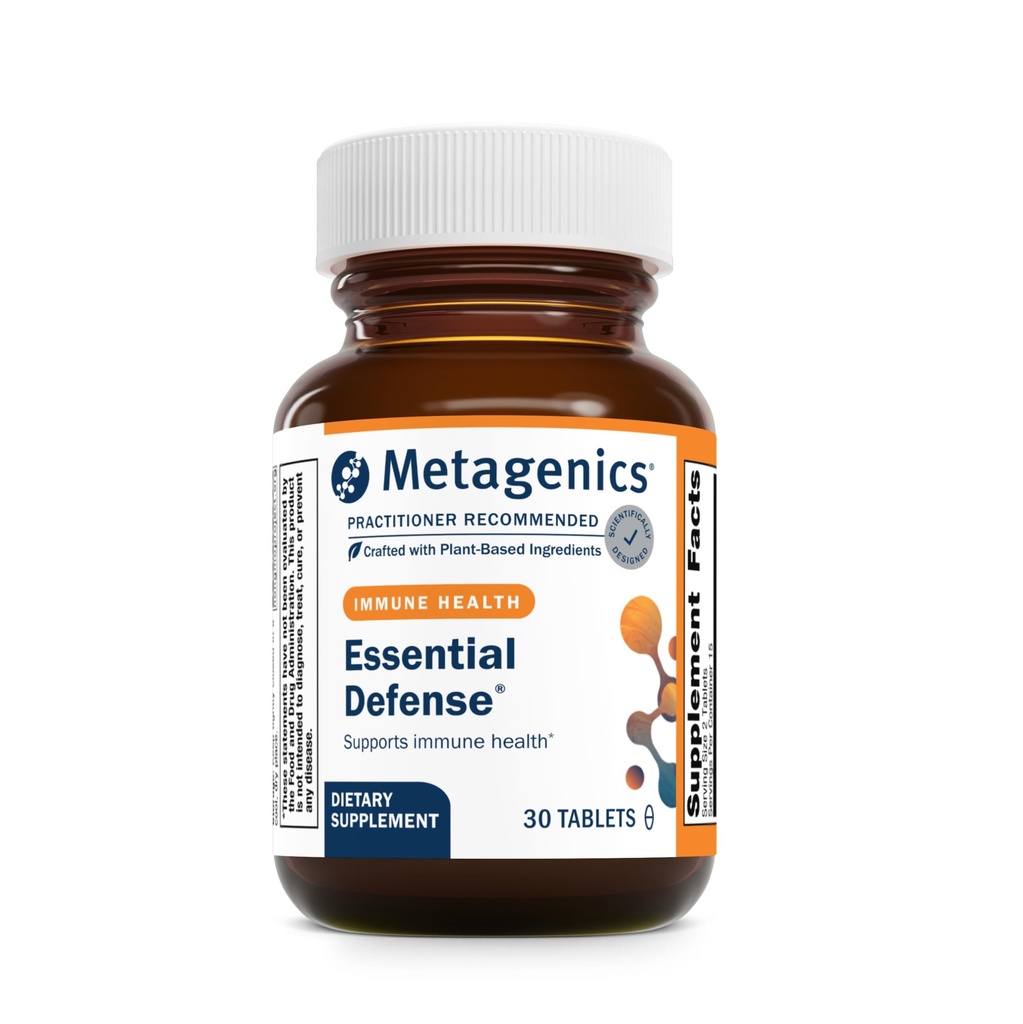 Metagenics Essential Defense - immunforsvar * - Traditionelle kinesiske ingredienser - tillæg med lakrids Root Extract, Ginger & Isatis - Non- GMO, Gluten- Free & Vegetarian - 30 tabletter