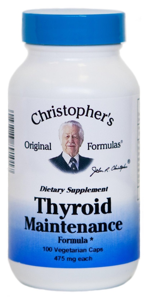 Christopher 's oprindelige formler Thyroid vedligeholdelse Formel Capsule, 100 Greve