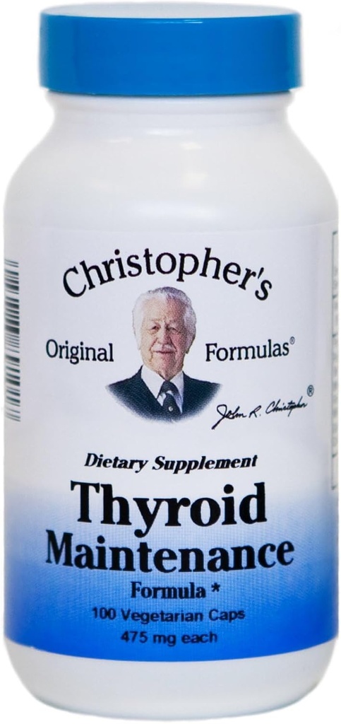 Christopher 's oprindelige formler Thyroid vedligeholdelse Formel Capsule, 100 Greve