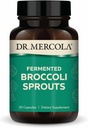 Dr. Mercola Organic Fermented Broccoli Spruds - Giver Super Antioxidanter - Understøtter afgiftning Processer - Organic Whole Broccoli - Non- GMO, Gluten- Free & Soy- Free - 30 kapsler (30 Servere)