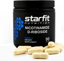 STARFIT - Nicotinamid D- Riboside, Booster NAD +, Energy & Focus supplement, Anti- Aging Cellular Support, 90 kapsler