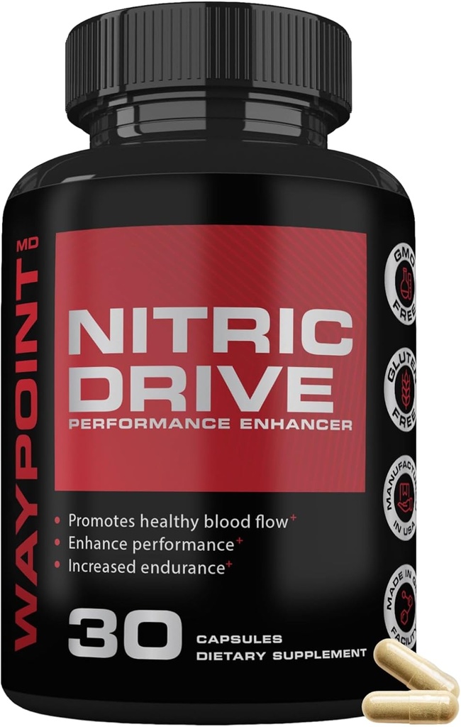 Avanceret nitrogenoxid supplement til men- 342% nitrogenoxid booster * - Inkluderer L arginin & L Citrullin- Muscle Recovery & Blood Flow supplement til men- nitrogenoxid