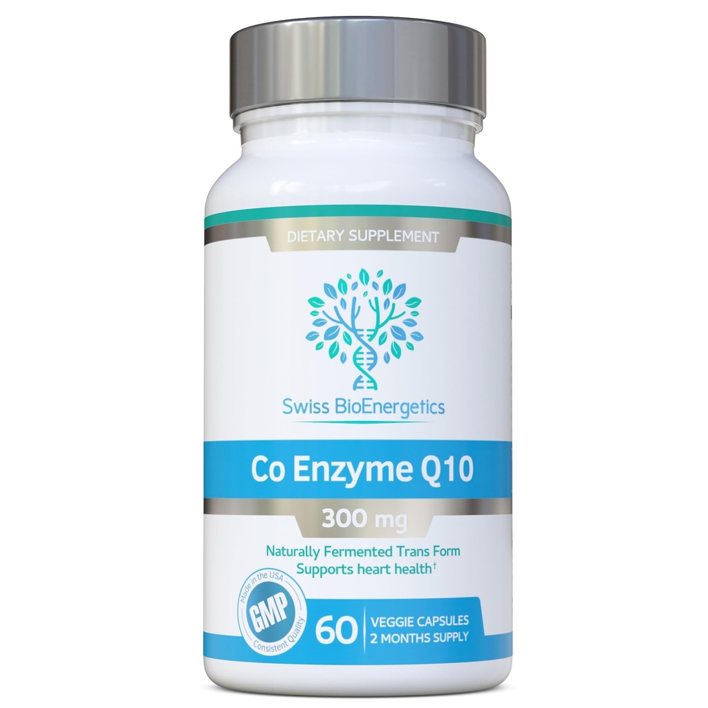 Co Enzyme Q10 CoQ10 300mg 60 kapsler - Superior naturligt Fermenteret Trans Form
