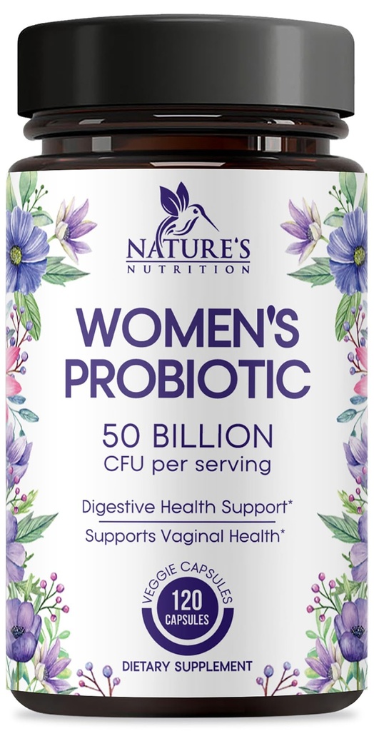 Probiotika til kvinder 60 Millioner CFU - 16 Strops, fordøjelsessygdomme, vaginal pH & immunforsvar, Prebiotika & tranebær, Gut Health & Urinary Support, Hylde Stable Kvinder Probiotika - 120 Kapsler
