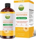 Komplet Flydende Multivitamin + hårvækst, fremmer energi Metabolisme & Hud og hår funktion; C-vitamin D- 124; B Vitaminer • 124; Hjælp til Thicker Hår, Wrinkles, fine linjer, hudpleje (16.23OZ)