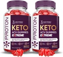 Justified Laboratories (2 Pack Proton Protein Keto ACV Gummies Extreme 2000MG Proton Keto Gummies Apple Cider Vinciate Formulated with Pomegranate Beet Juice Powder B12 Vegan Non GMO 120 Gummys