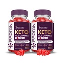 Justified Laboratories Proton Keto ACV Gummies Extreme (2000 mg) - 60 Count, Pack of 2 - Formulated with Apple Cider Vinegar, Folate & Vitamin B12 - Non-GMO, Vegan, Gluten Free - 60 Servings
