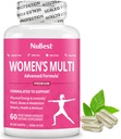 Multivitamin til kvinder med 39 vigtige næringsstoffer, essentielle vitaminer, mineraler, Horny Geat Weed, Maca, Wild Yam, Red Clover, Tranebær, Arginin, Herbal Supplements124; 60 Vegansk Kapsler 124; 1 Måned Supply