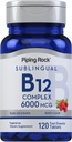 Piping Rock Sublingual B12 Complex 6000 mcg