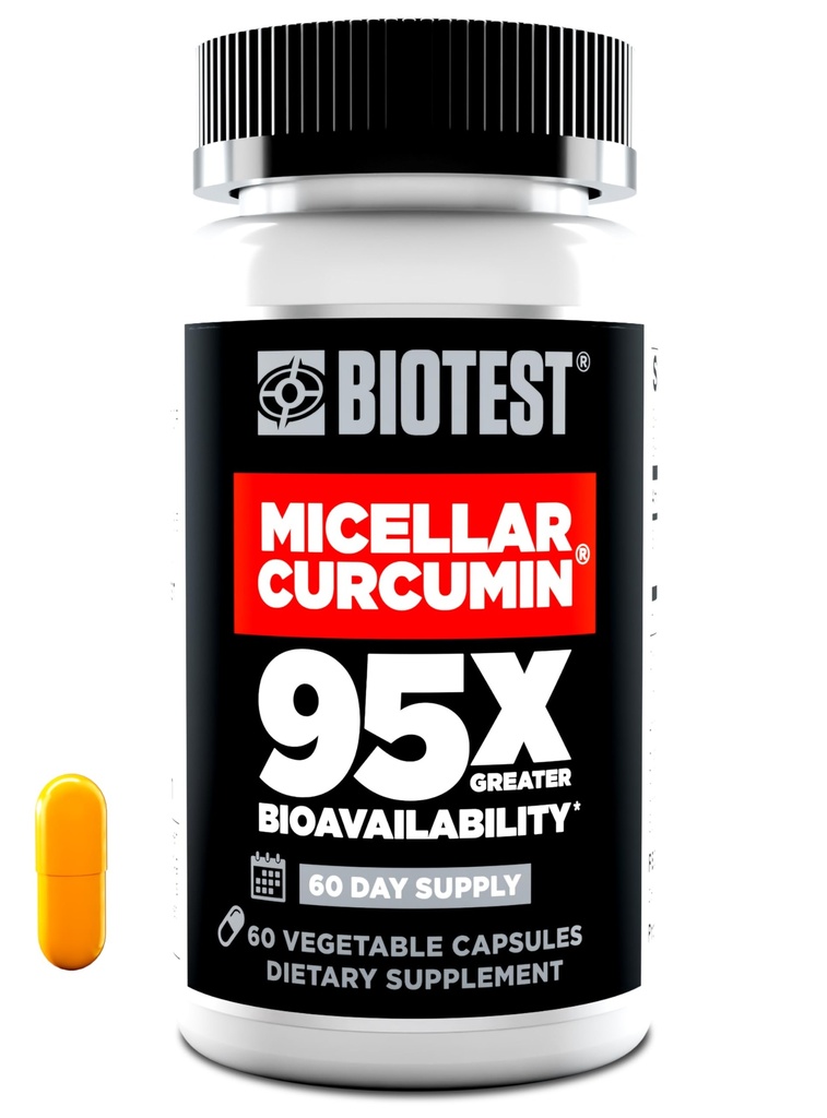 Biotest Micellar Curcumin - 95x Absorption - UCLA Særnavn & Patenteret - 60 kapsler