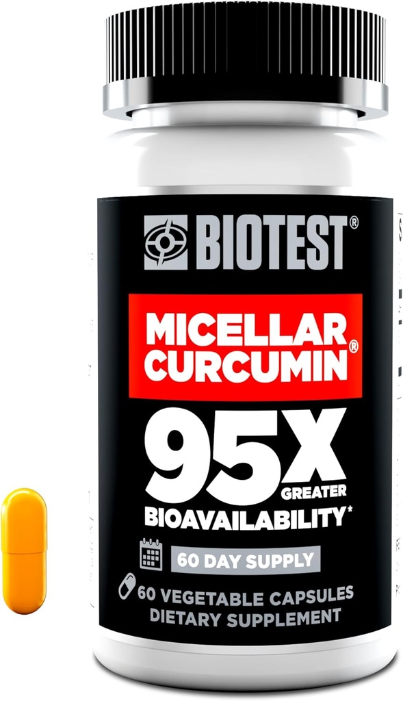 Biotest Micellar Curcumin - 95x Absorption - UCLA Særnavn & Patenteret - 60 kapsler