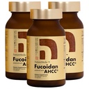 Fucoidan drevet med AHCC ® Brown Seaweed Immunity supplement med høj renhed Organic Mekabu Mozuku Agaricus 3 flasker - 480 Vegetabilske kapsler Lavet i Japan