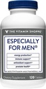 Den Vitamin Shoppe Især for mænd Multivitamin, Nutrient 's & Urter til mænds Wellness, Antioxidant, der understøtter energiproduktion, Immunitet og prostata sundhed (120 tabletter)