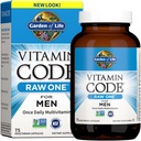Have of Life Vitamin Code Raw One for mænd, En gang daglig Multivitamin, 75 kapsler, En en dag Herre Vitamin Plus Frugt, Veggies & Probiotika til Herre Sundhed, Vegetarisk Multivitaminer