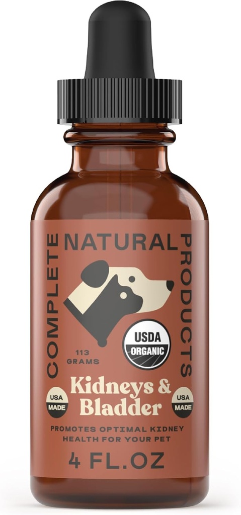 Komplette naturlige produkter Organisk Nyre & Bstige Koncentrat til kæledyr - 4oz - Pure Organic Nyre & Bstige Koncentrat